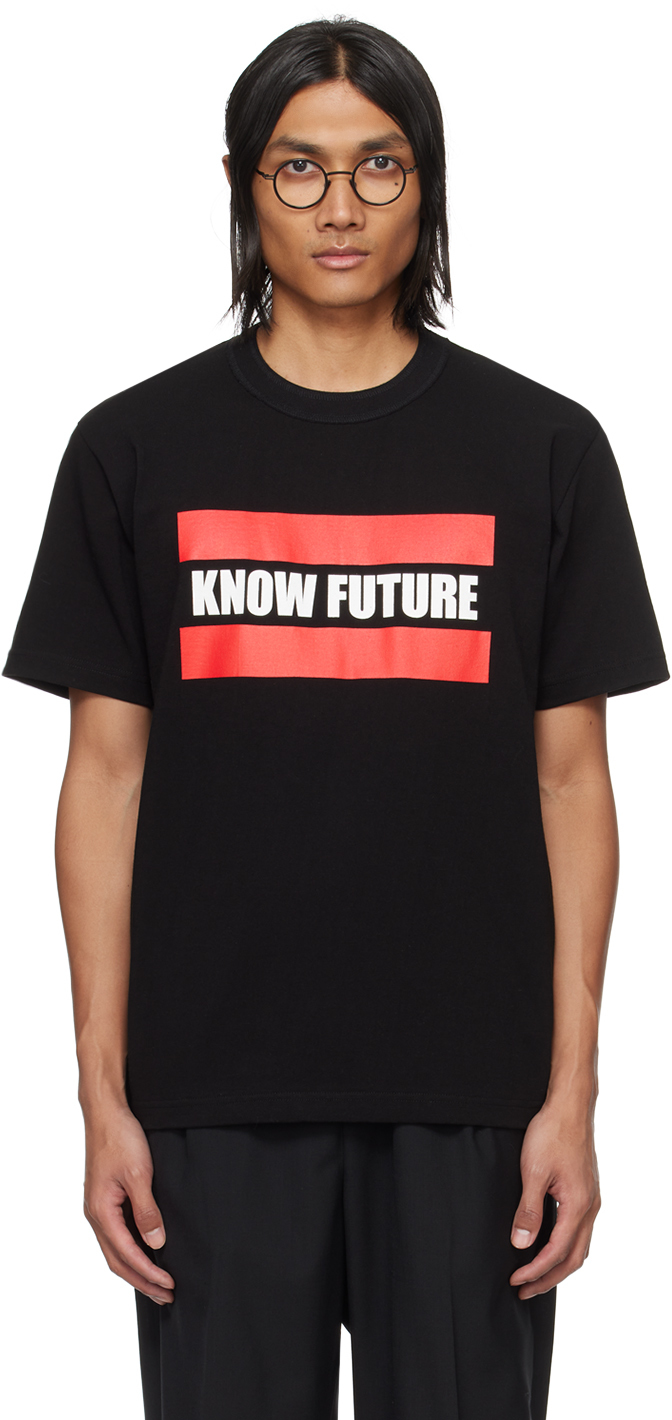 ブラック Know Future Tシャツ
