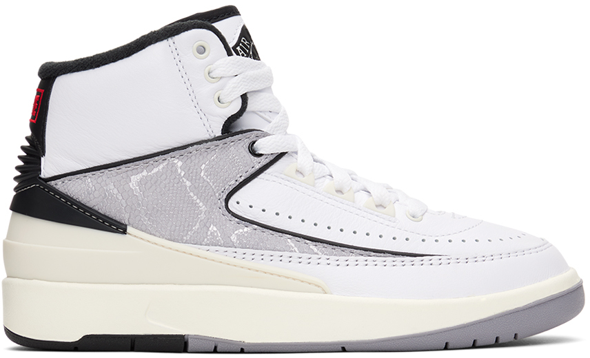 Kids white shop air jordans