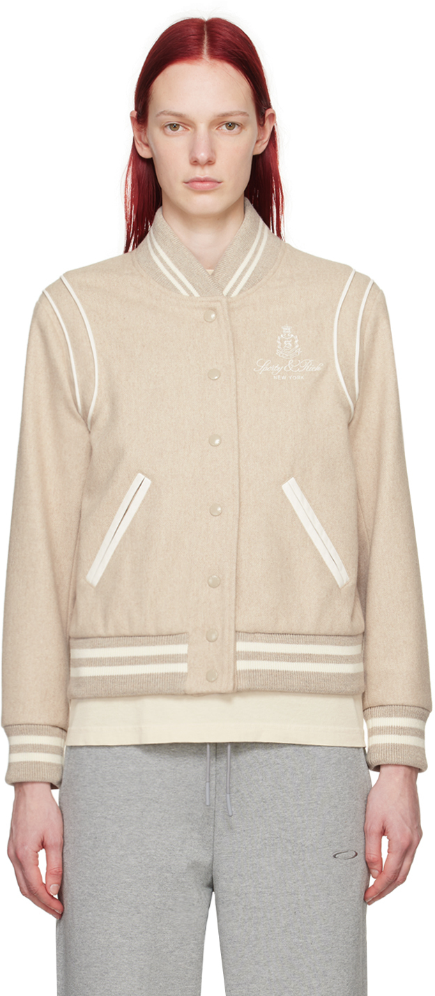 Sporty And Rich Beige Vendome Jacket In Oat