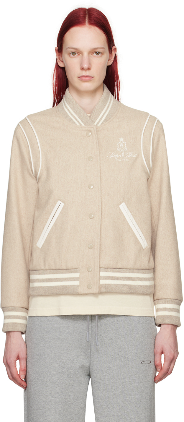 Sporty & Rich Vendome Merino Sweater in Ruby