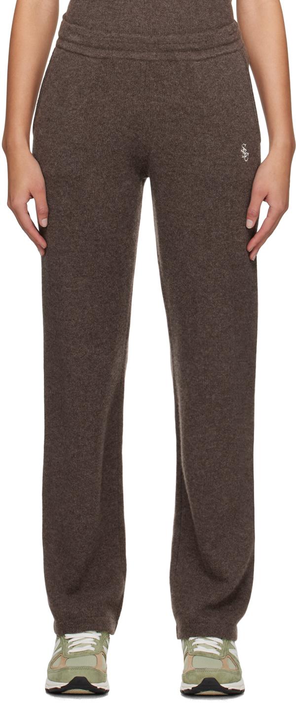 Sporty And Rich Brown 'src' Lounge Pants