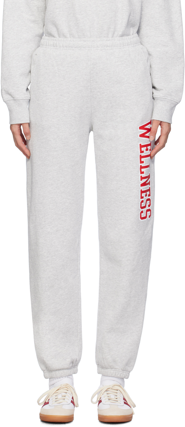 Gray 'Wellness' Ivy Lounge Pants