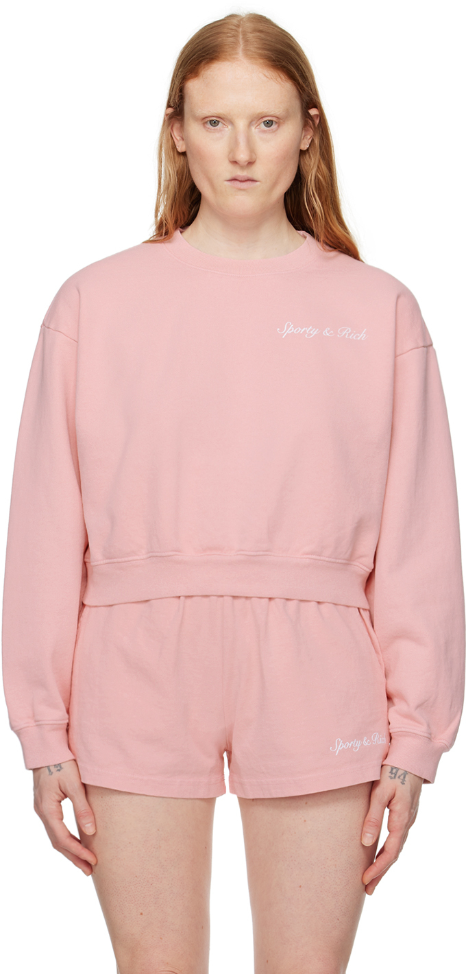 Sporty & Rich Pink Syracuse Sweatshirt