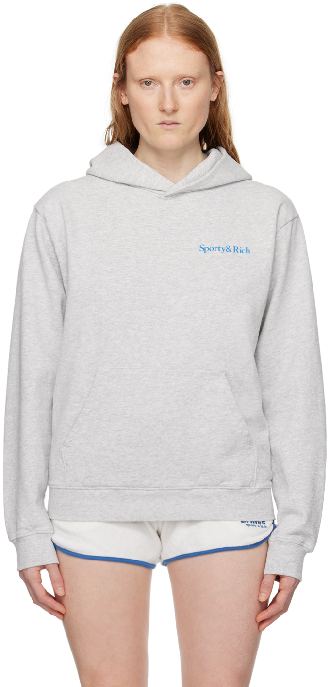 Sweat à capuche Head Club Original Femme Gris chiné - Extreme Tennis