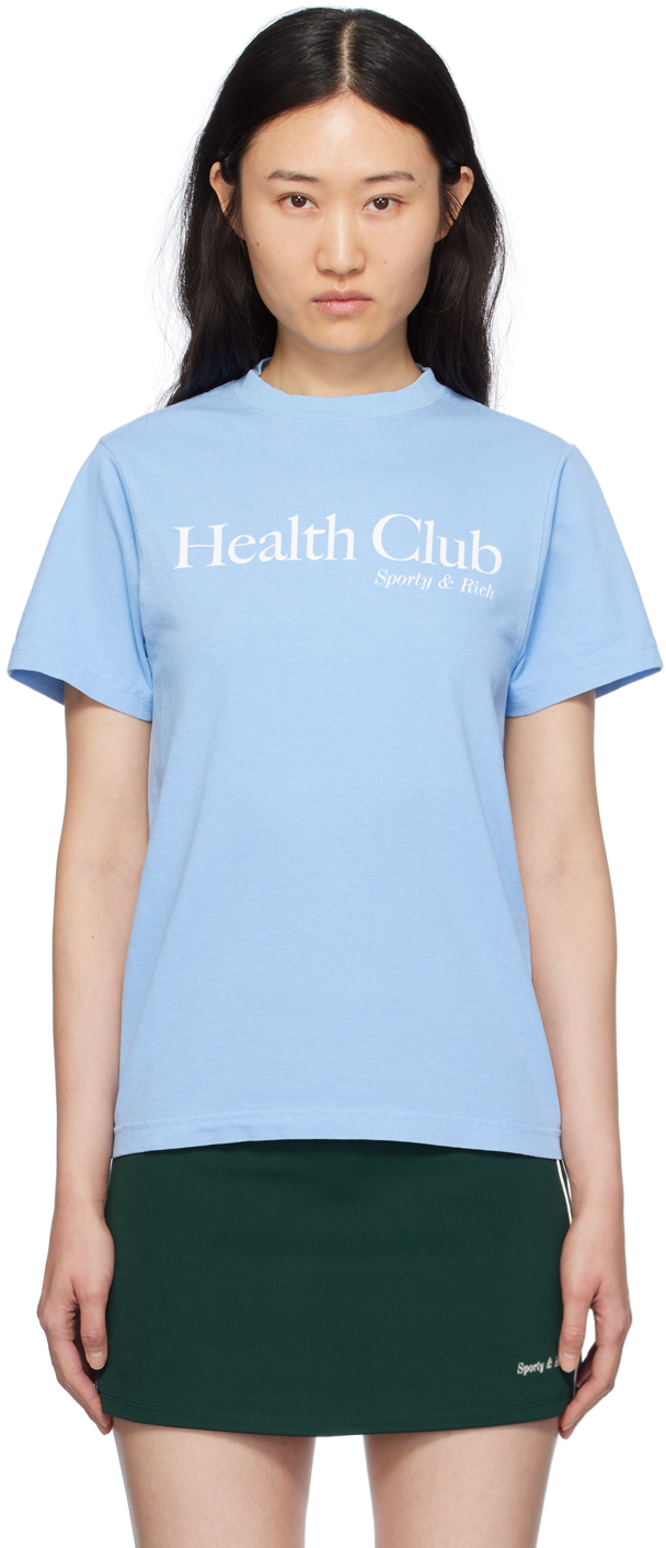 Sporty & Rich Blue 'Health Club' T-Shirt
