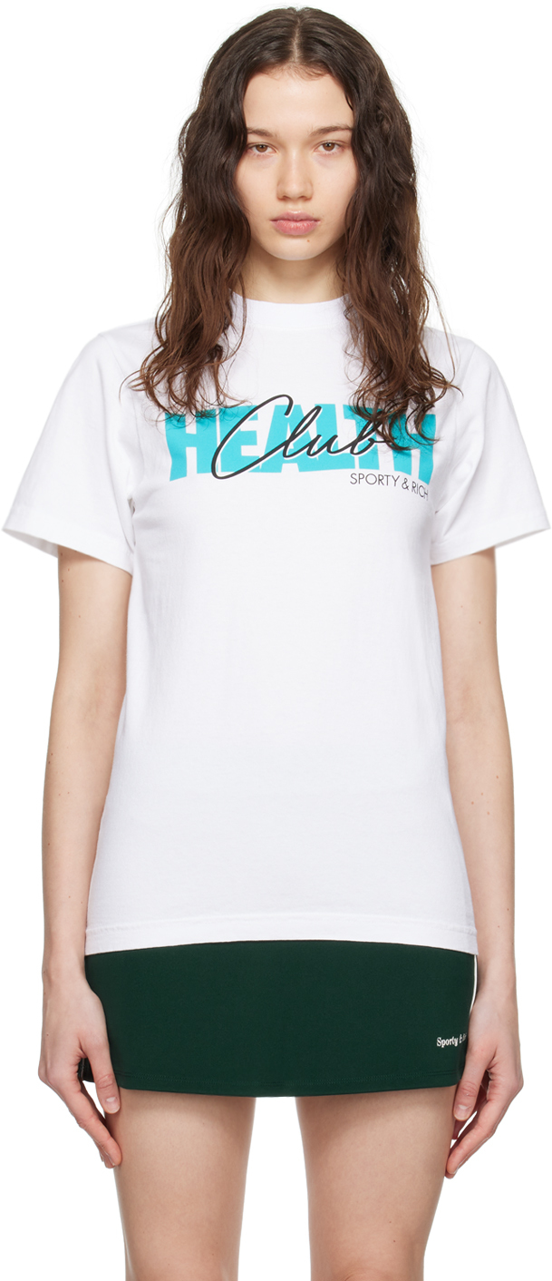 Sporty And Rich White 80s Club T-shirt