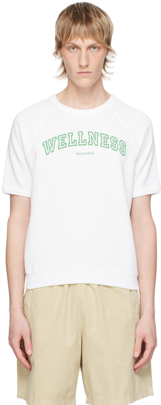 Shop Sporty And Rich White 'wellness' Ivy T-shirt