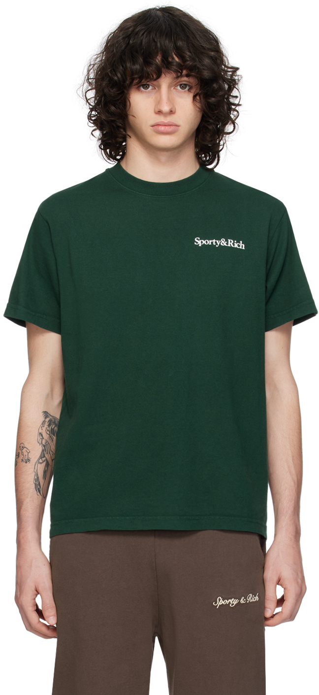 Sporty And Rich Green New Health T-shirt In Forest