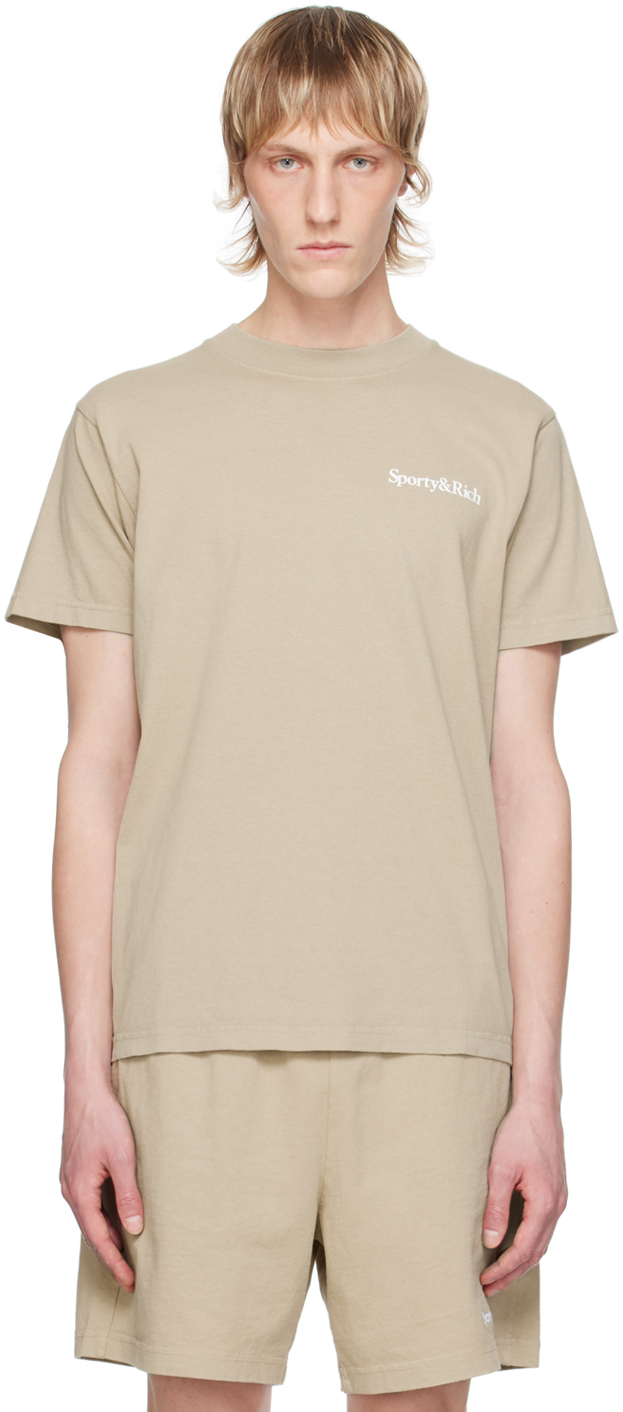 Taupe 'Drink More Water' T-Shirt