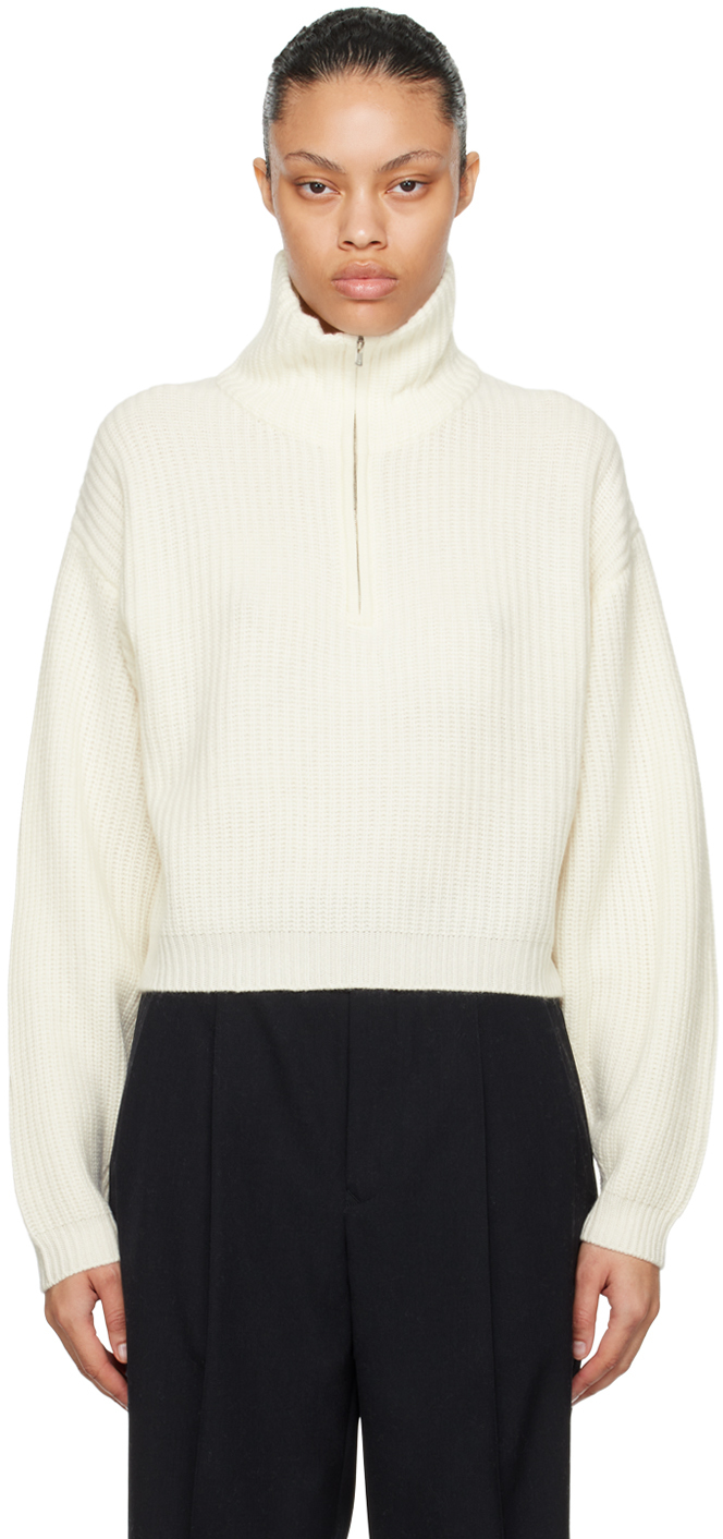 Arch4 White Millie Sweater In Ivory
