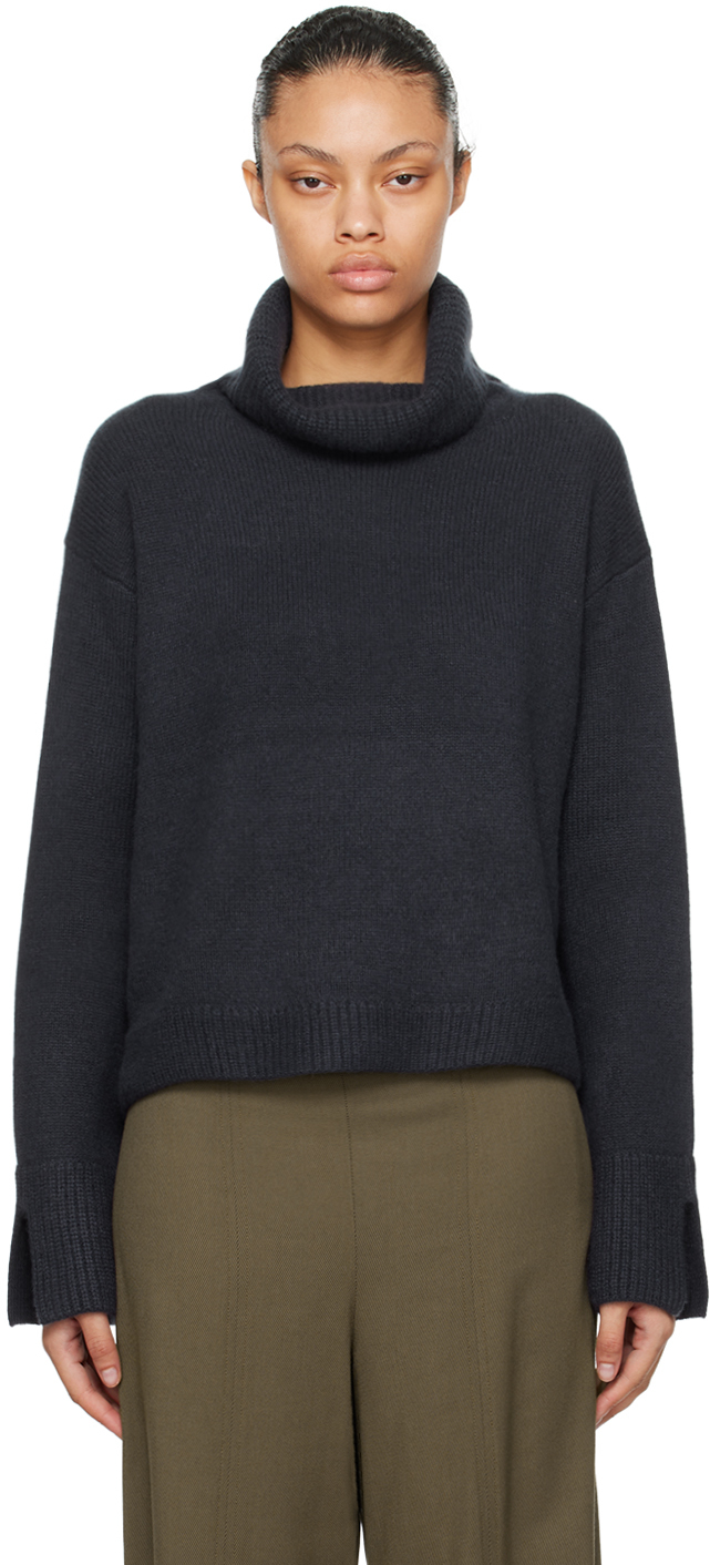 Arch4 Gray Parson's Cashmere Turtleneck In Gravity Grey