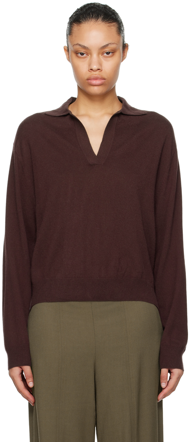 Burgundy Oxford Cashmere Sweater
