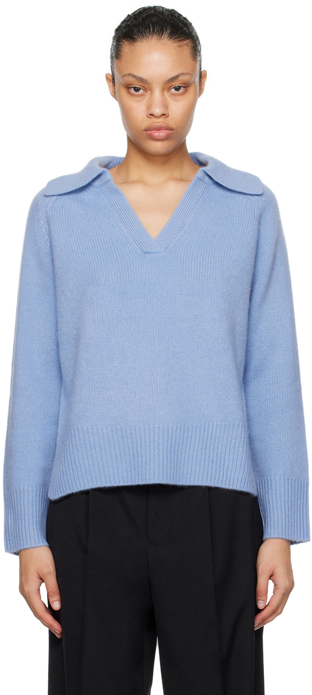 Powder blue cashmere on sale sweater