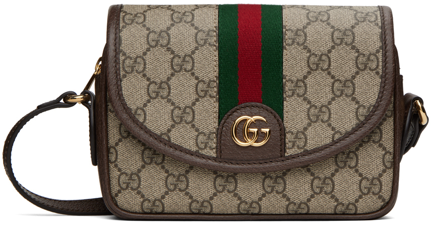 Gucci Beige Ophidia GG Mini Shoulder Bag