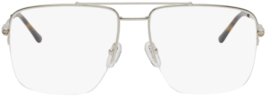 Silver Aviator Glasses