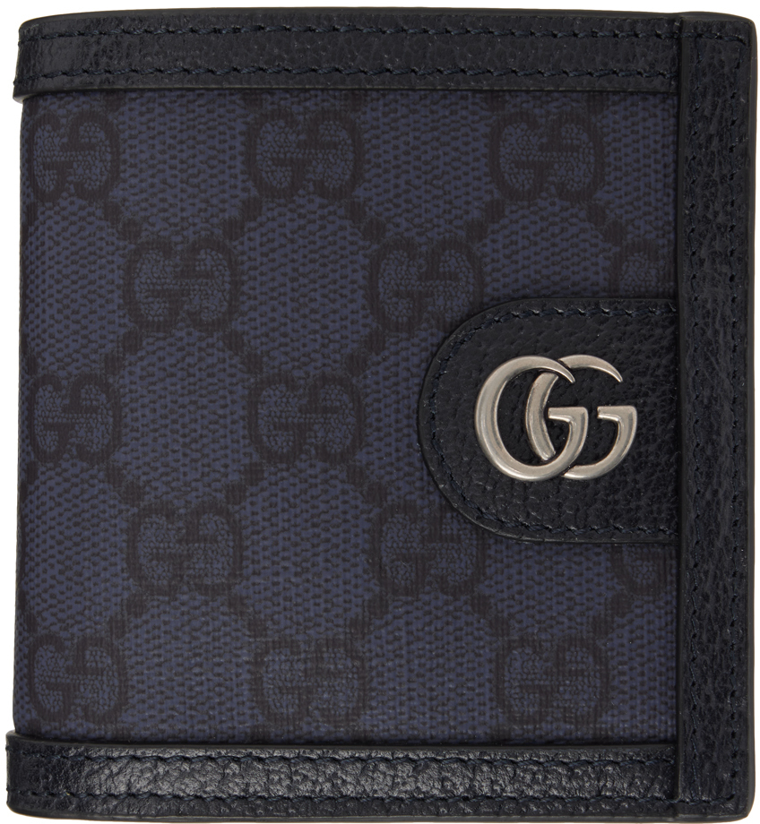 Navy Ophidia GG Wallet