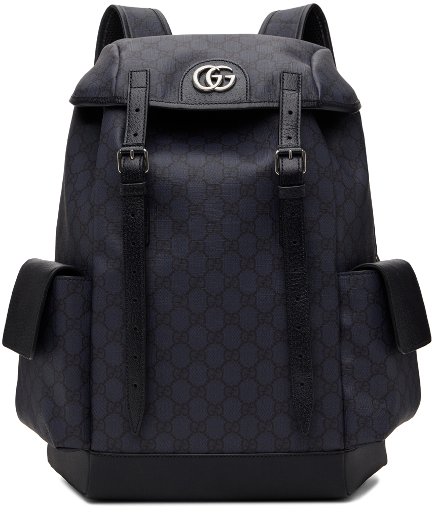 Gucci - Ophidia GG Supreme Canvas Backpack - Mens - Blue Black