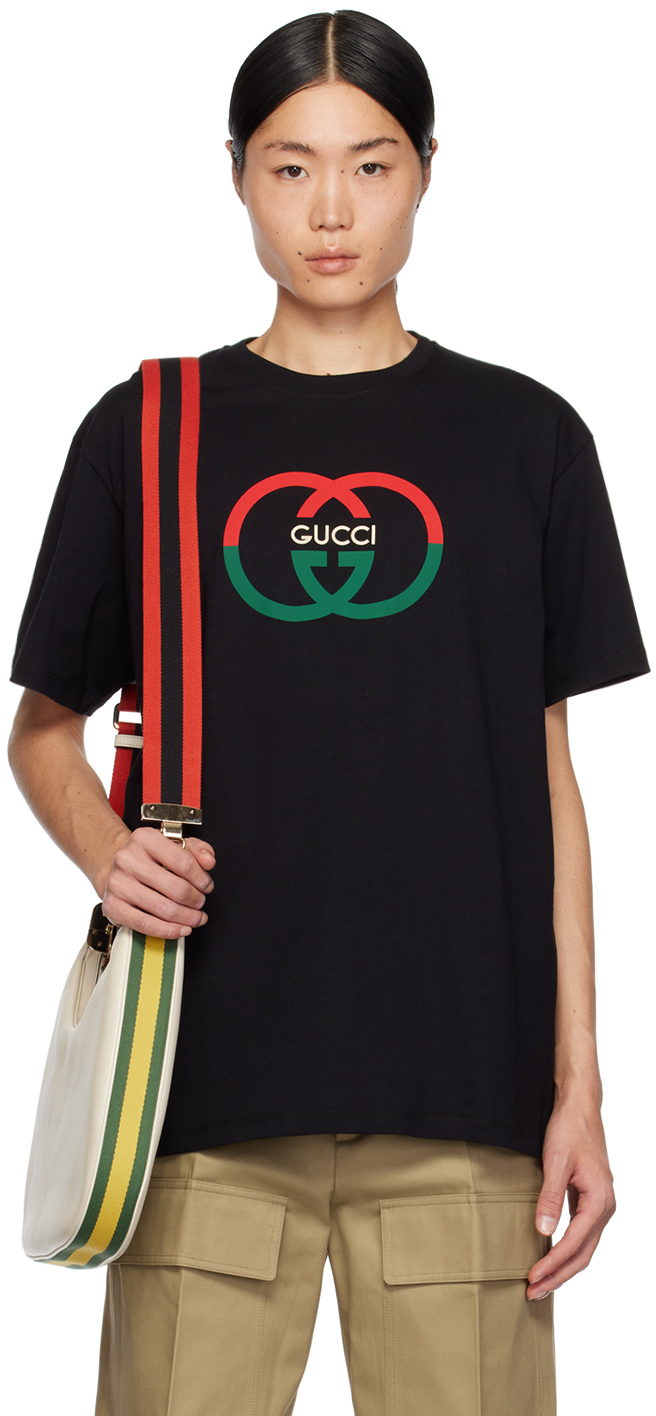 Gucci Gg Cotton Jersey T-shirt In Black