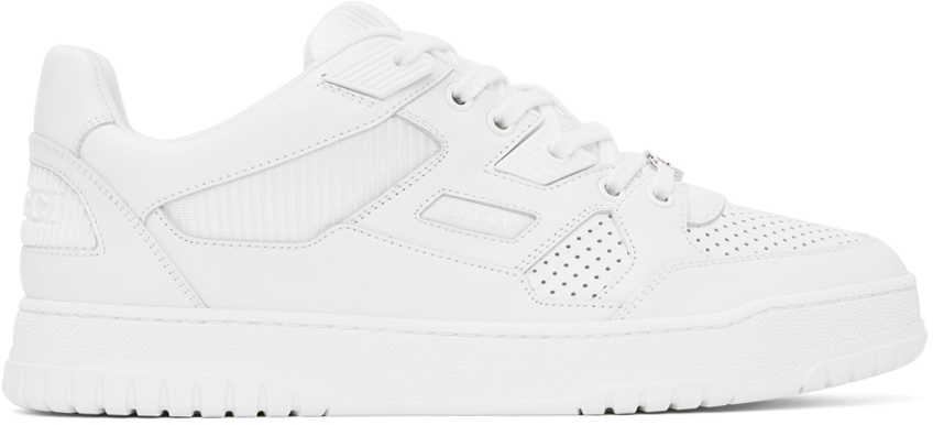 Gucci: White Leather Sneakers | SSENSE