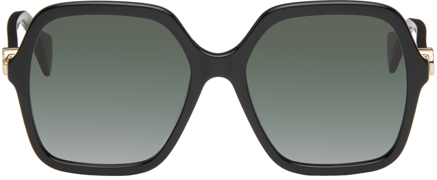 gucci black square sunglasses