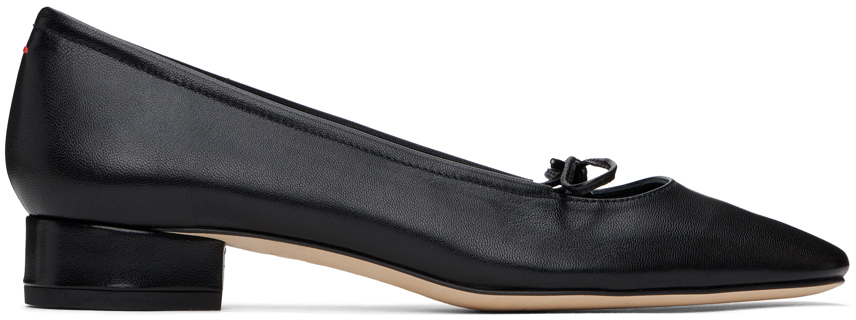 Aeyde: Black Darya Ballerina Flats | SSENSE