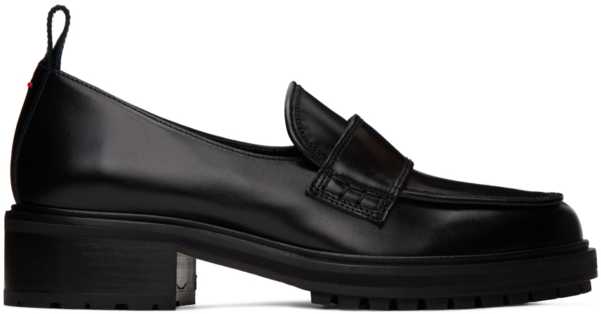 Aeyde Black Ruth Calf Loafers