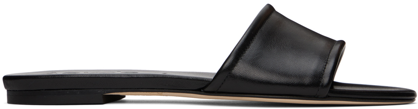 Black Sumi Sandals by Aeyde on Sale
