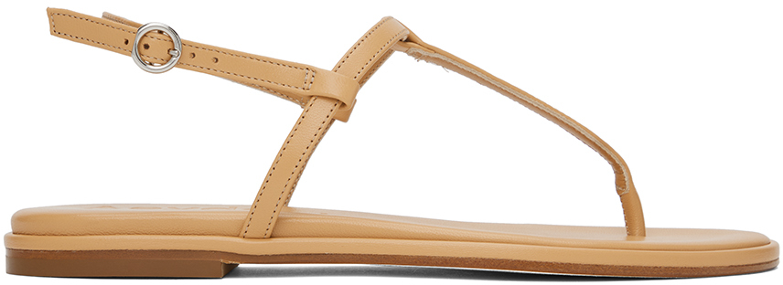 【関税込み】Aeyde ベージュ Nala サンダル Brown Nala Sandals by Aeyde on Sale