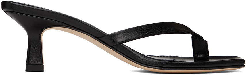 Black Wilma Heeled Sandals