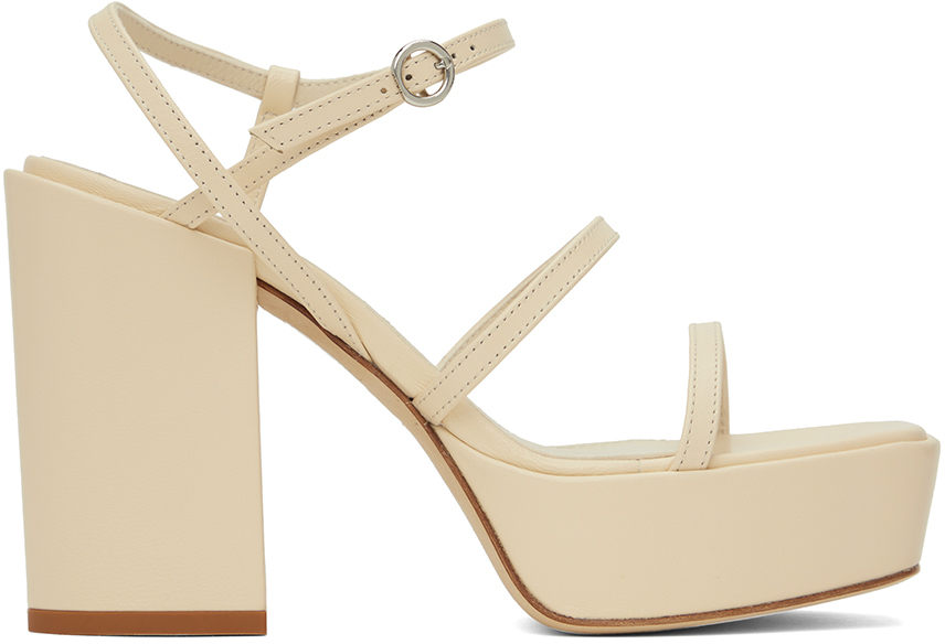 【関税込み】Aeyde ベージュ Katalin ヒールサンダル Beige Katalin Heeled Sandals by Aeyde on Sale