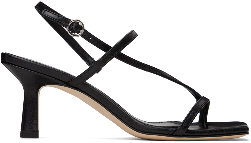 Black Elise Heeled Sandals
