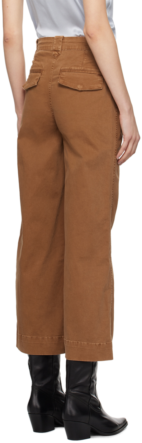 Frame Brown Utility Jeans In Washed Sahara
