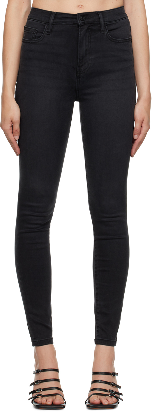 Frame Black 'le High Skinny' Jeans In Kerry