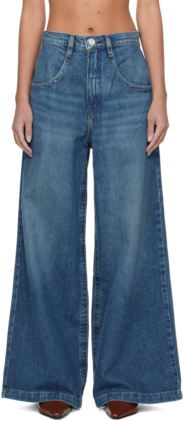 FRAME: Blue 'The Skater' Jeans | SSENSE