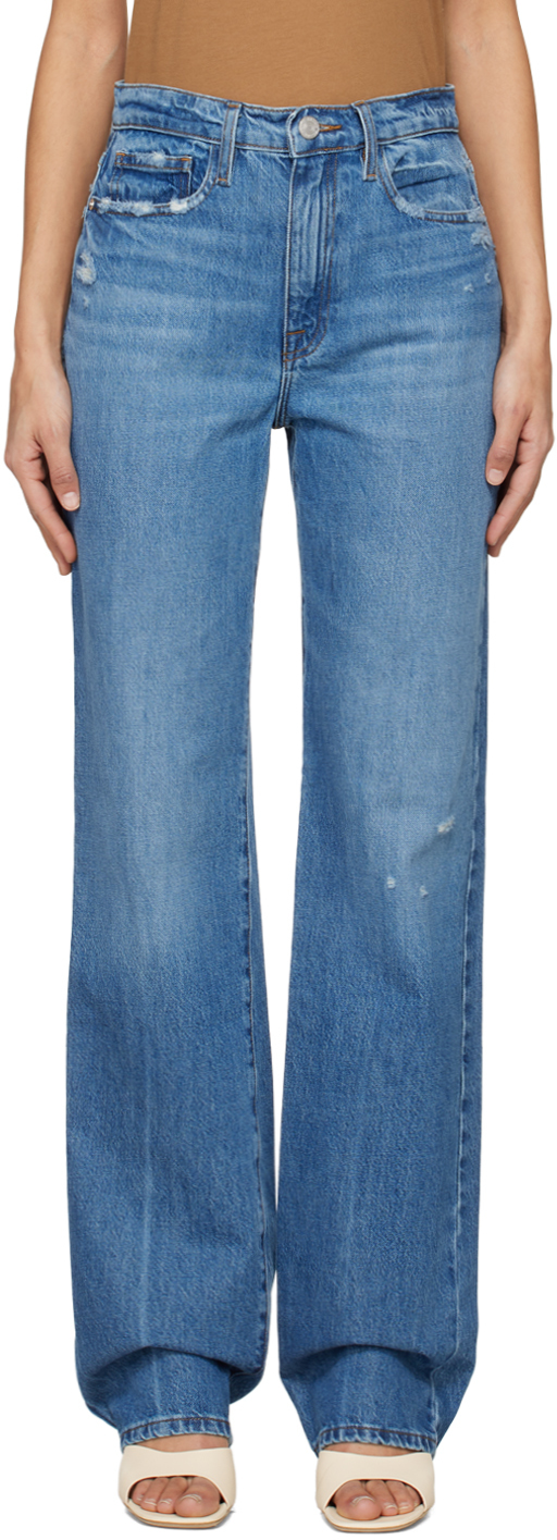 Frame Blue 'le Jane' Jeans In Mariner