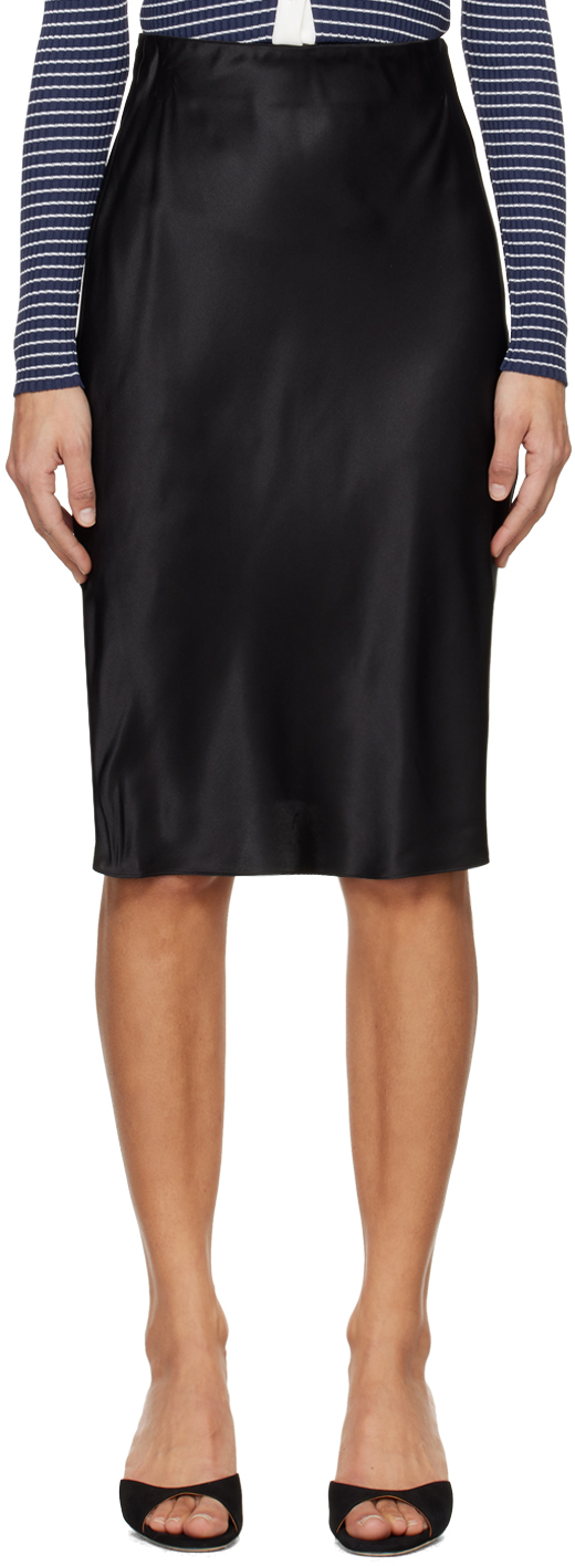 Frame Black 90's Midi Skirt