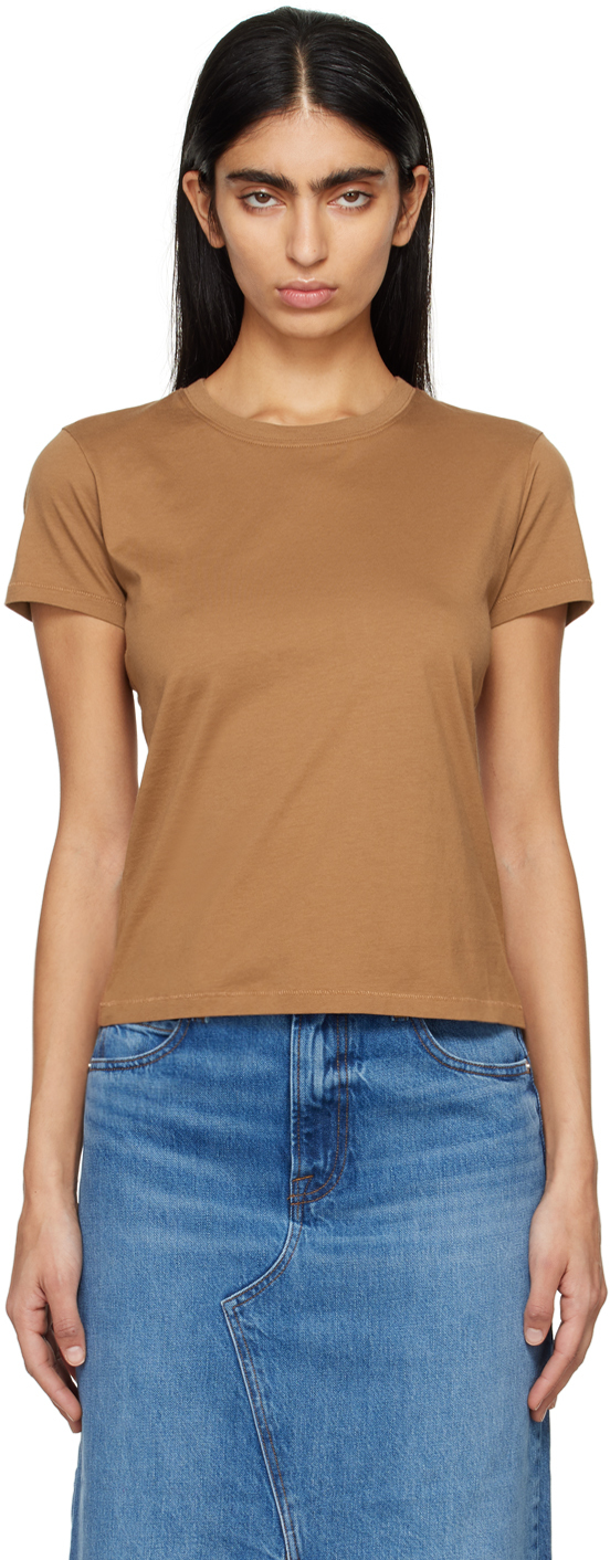 Frame Tan Baby T-shirt In Tobacco
