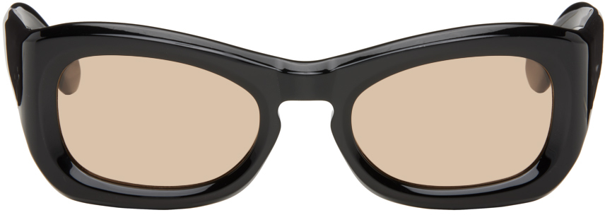 Port Tanger Black Michael Bargo Edition Temo Sunglasses In Black/amber