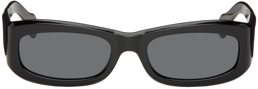 Port Tanger Black Saudade Sunglasses In Black/black