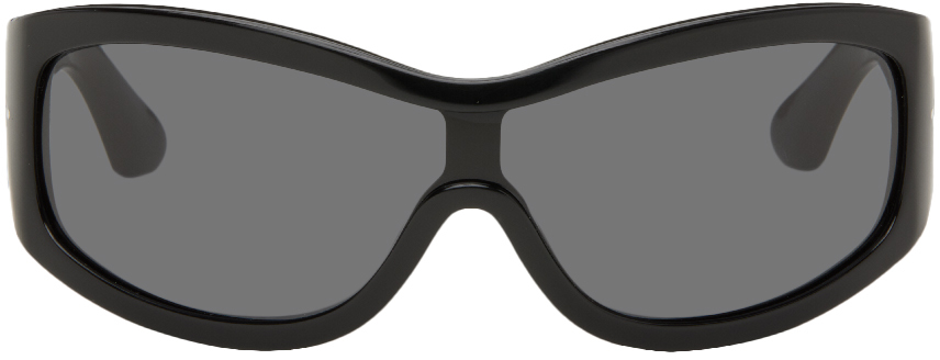 Port Tanger Ssense Exclusive Black Ice Studios Edition Nunny Sunglasses In Black/black