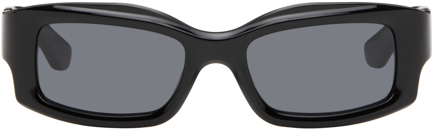 Port Tanger Black Addis Sunglasses In Black/black