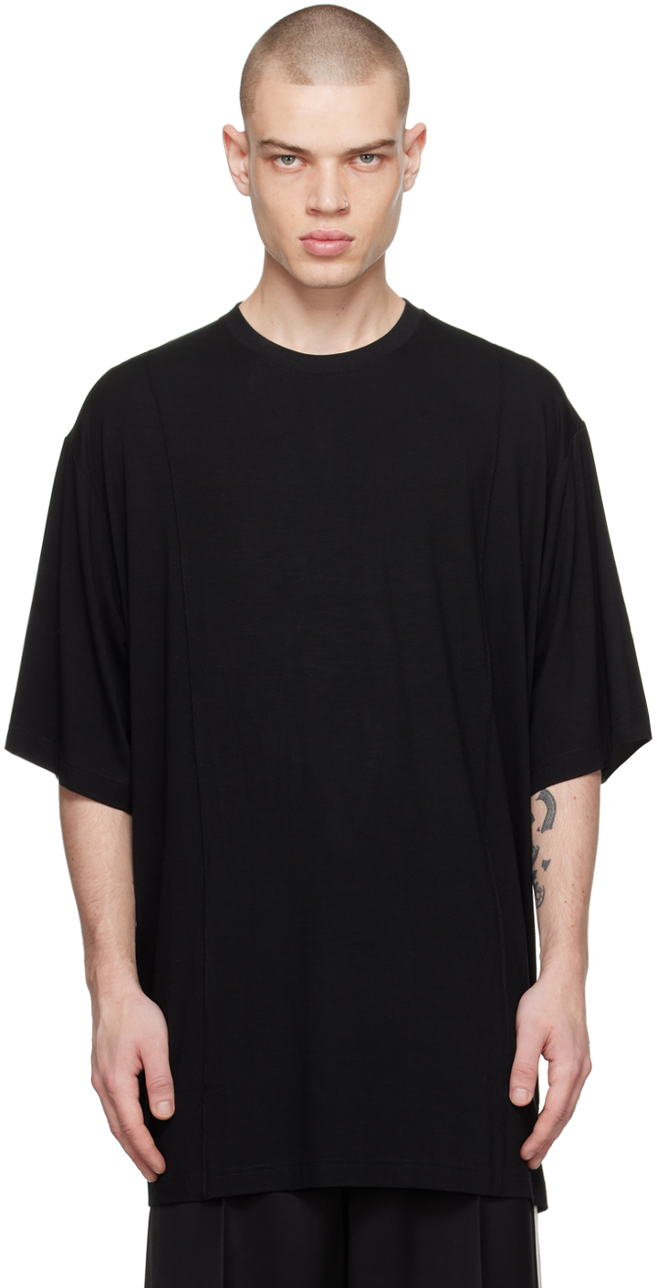 Black Oversized Creased T-Shirt