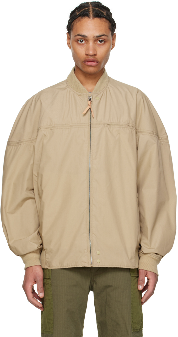 Beige Cadet Bomber Jacket by nanamica on Sale