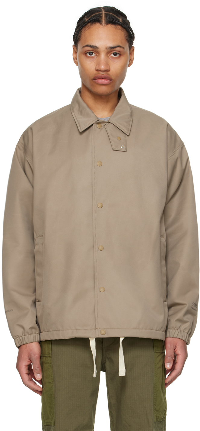 Nanamica Taupe Coach Jacket In Be Beige