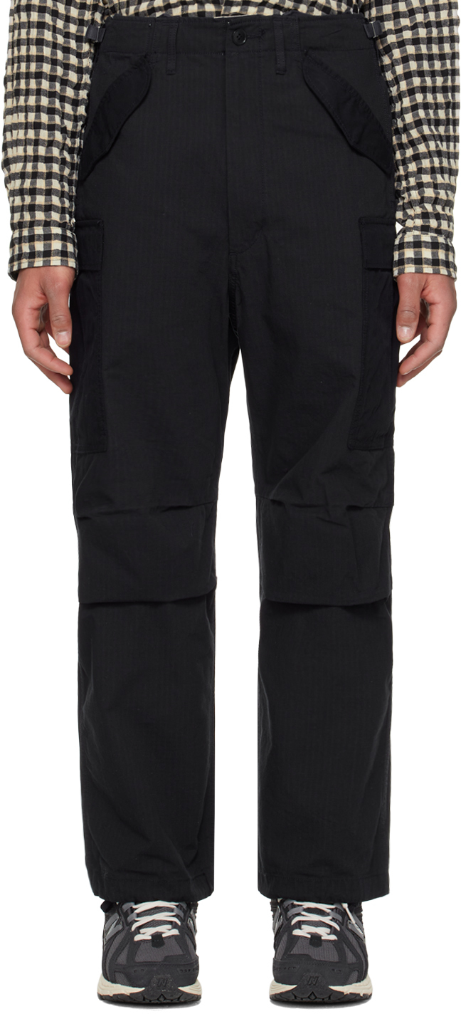Nanamica Navy Pocket Cargo Trousers In N Navy