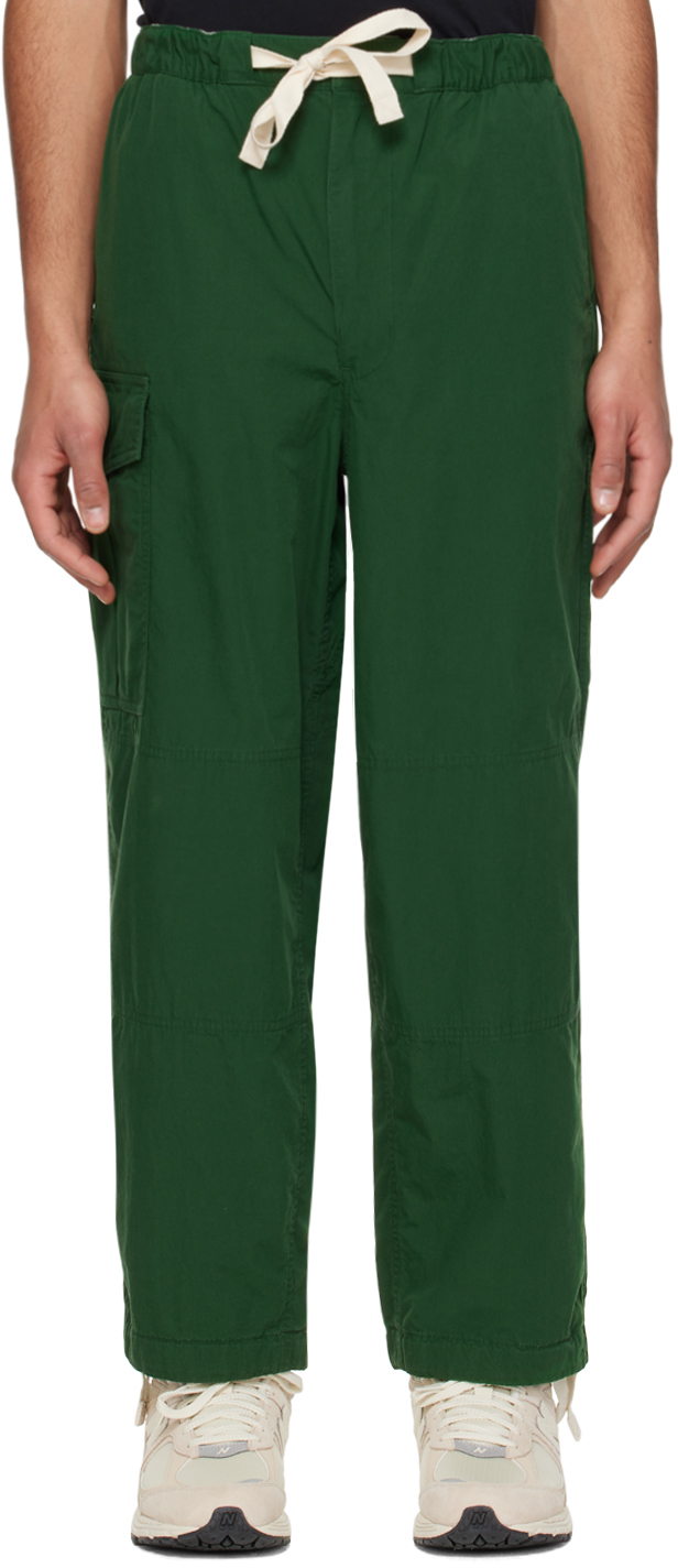 Nanamica Green Easy Cargo Trousers In G Green