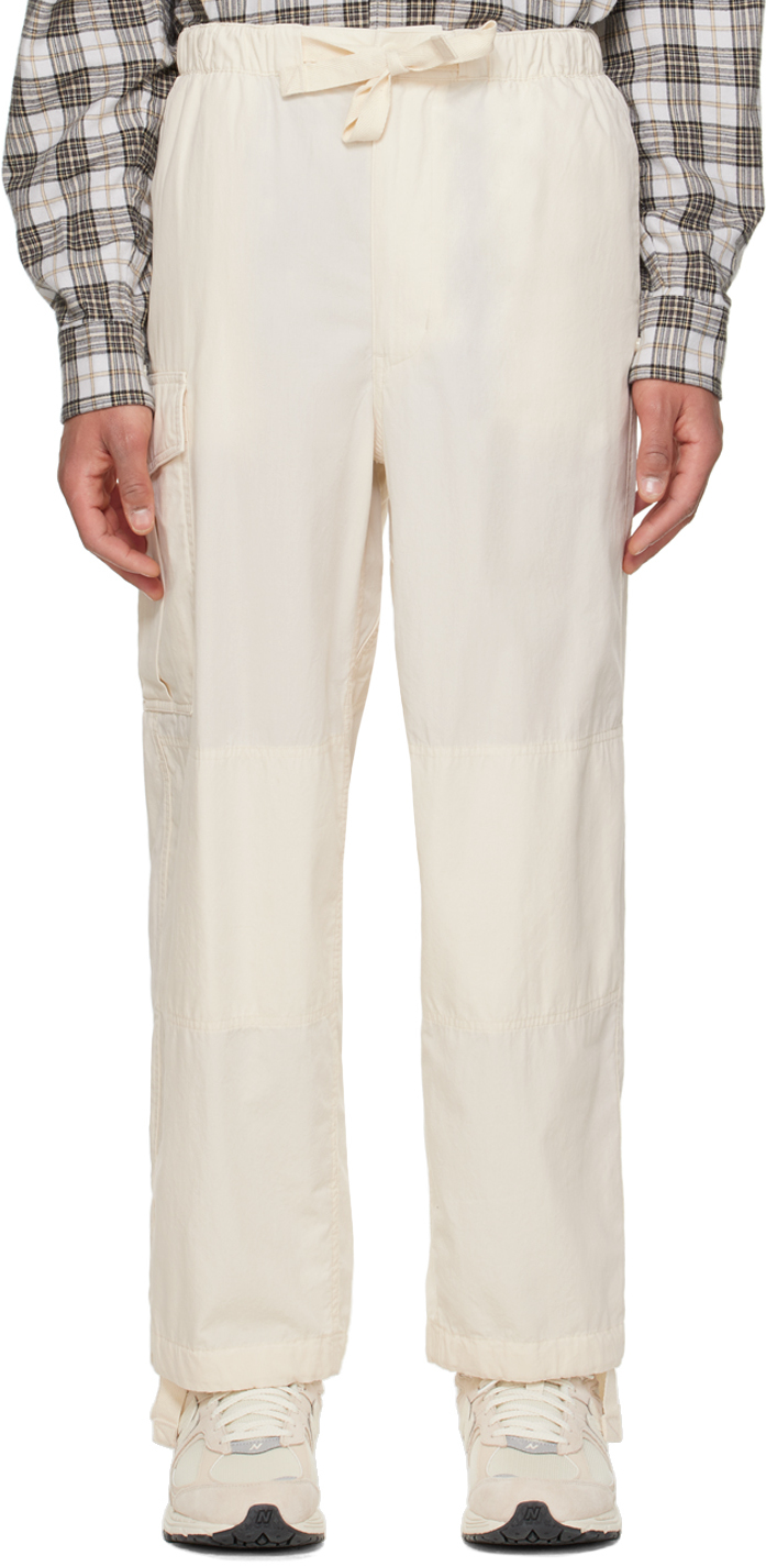 Nanamica Off-white Easy Cargo Pants In Ec Ecru