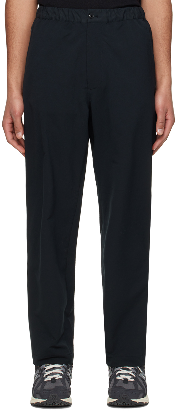 Black Wide Easy Trousers