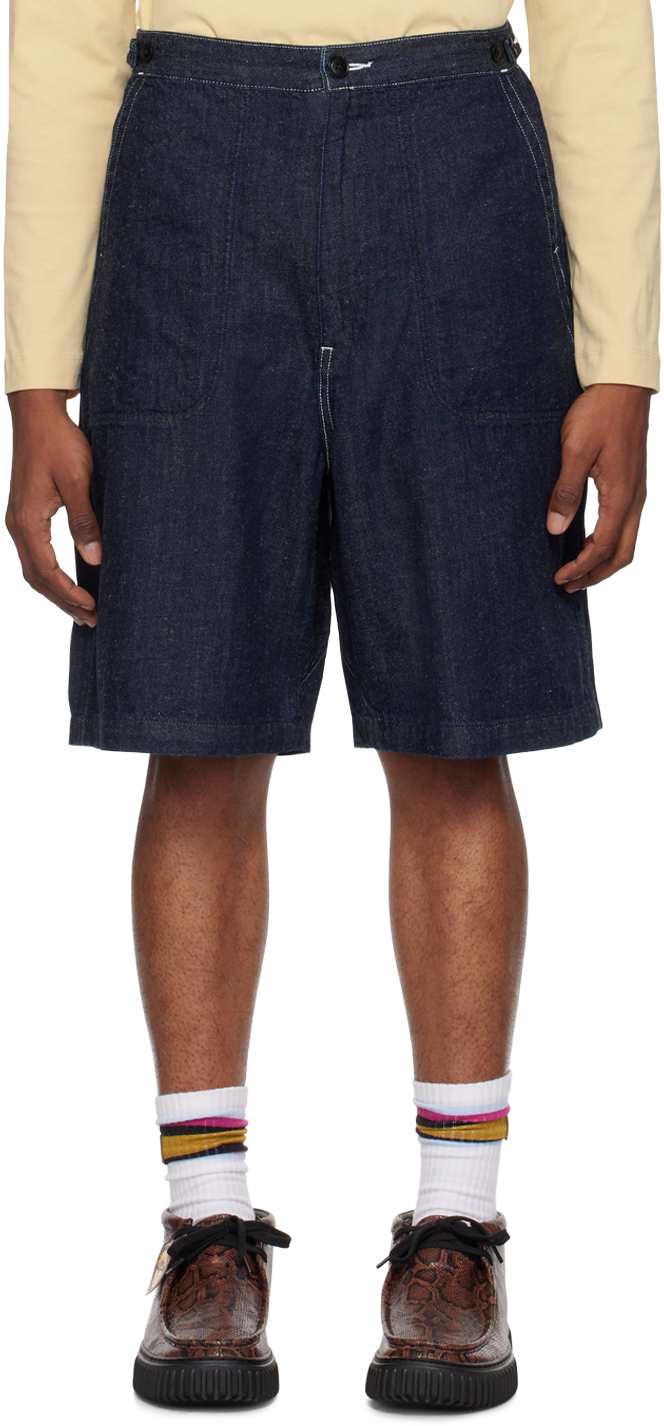 Indigo Work Denim Shorts