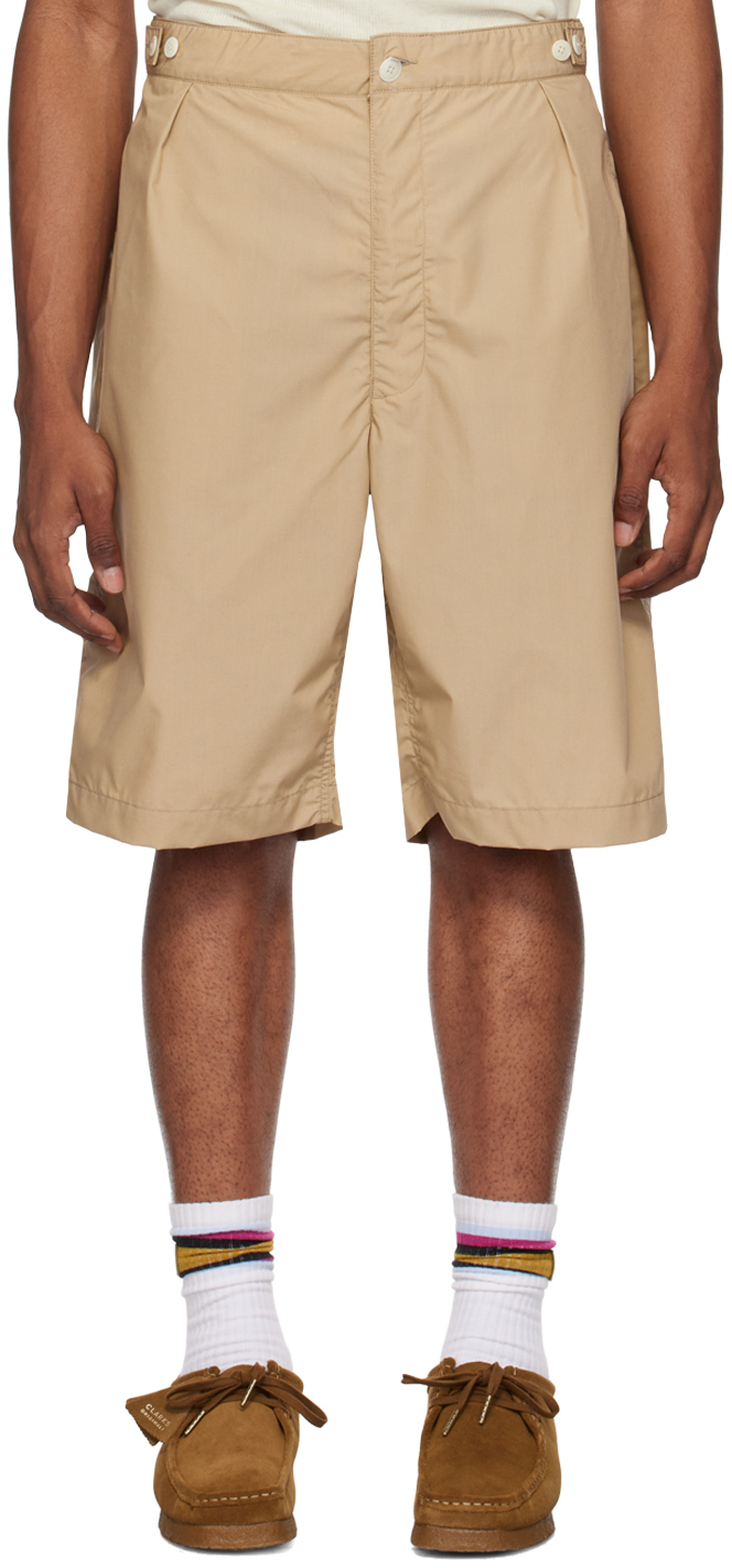 Nanamica Beige Deck Shorts In Sb Sand Beige